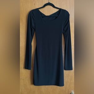 Guess Black Long Sleeve Dress